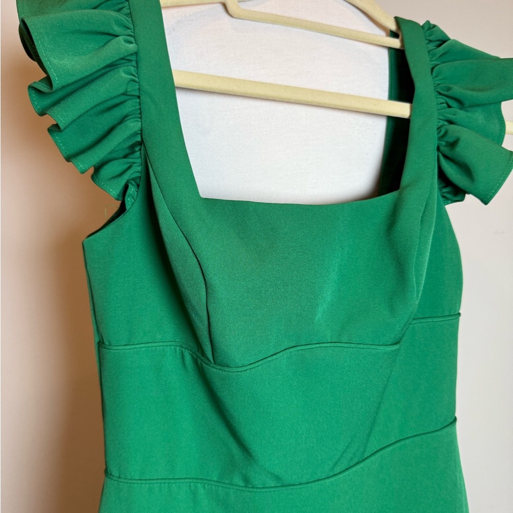 Mac Duggal Vibrant Green Maxi Dress - Picture 3 of 5